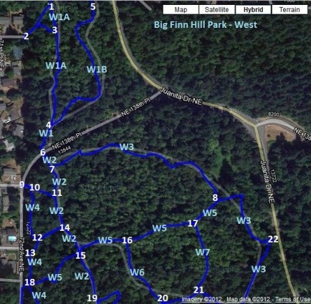 Big Finn Hill West - North half annotated