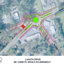 proposed roundabout