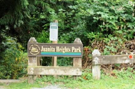 Juanita Heights Park Sign