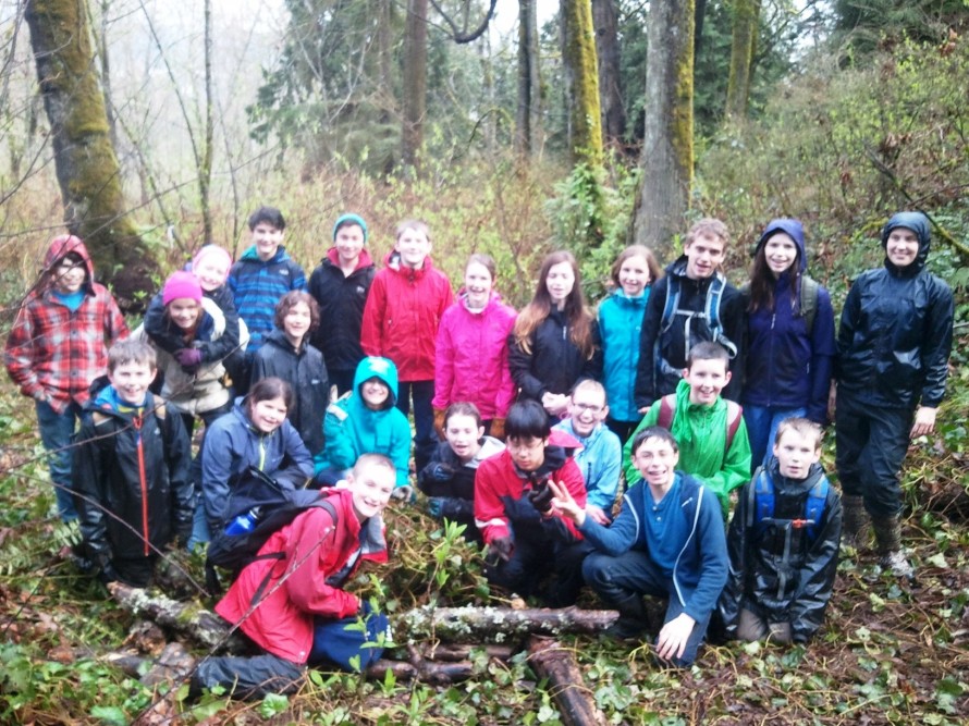 EAS kids work in Juanita Heights Park