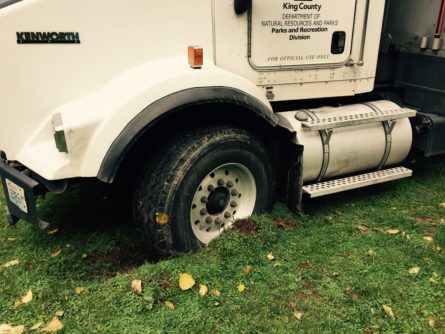 King County Truck Stuck in mud